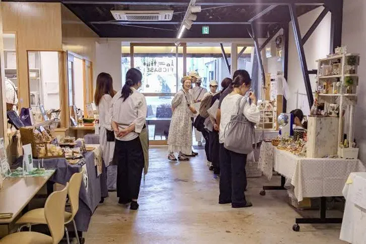 交流スペースでの出展の様子